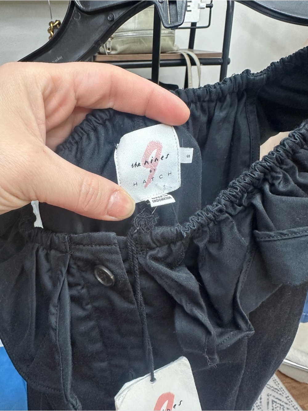 The Nines by HATCH Black Ruffle-Neck Jumpsuit - Picture 5 of 6
